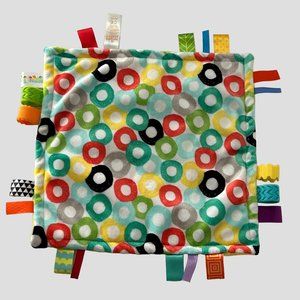 4/$25 Bright Starts Taggies Security Blanket Baby Circles Lovey Sensory